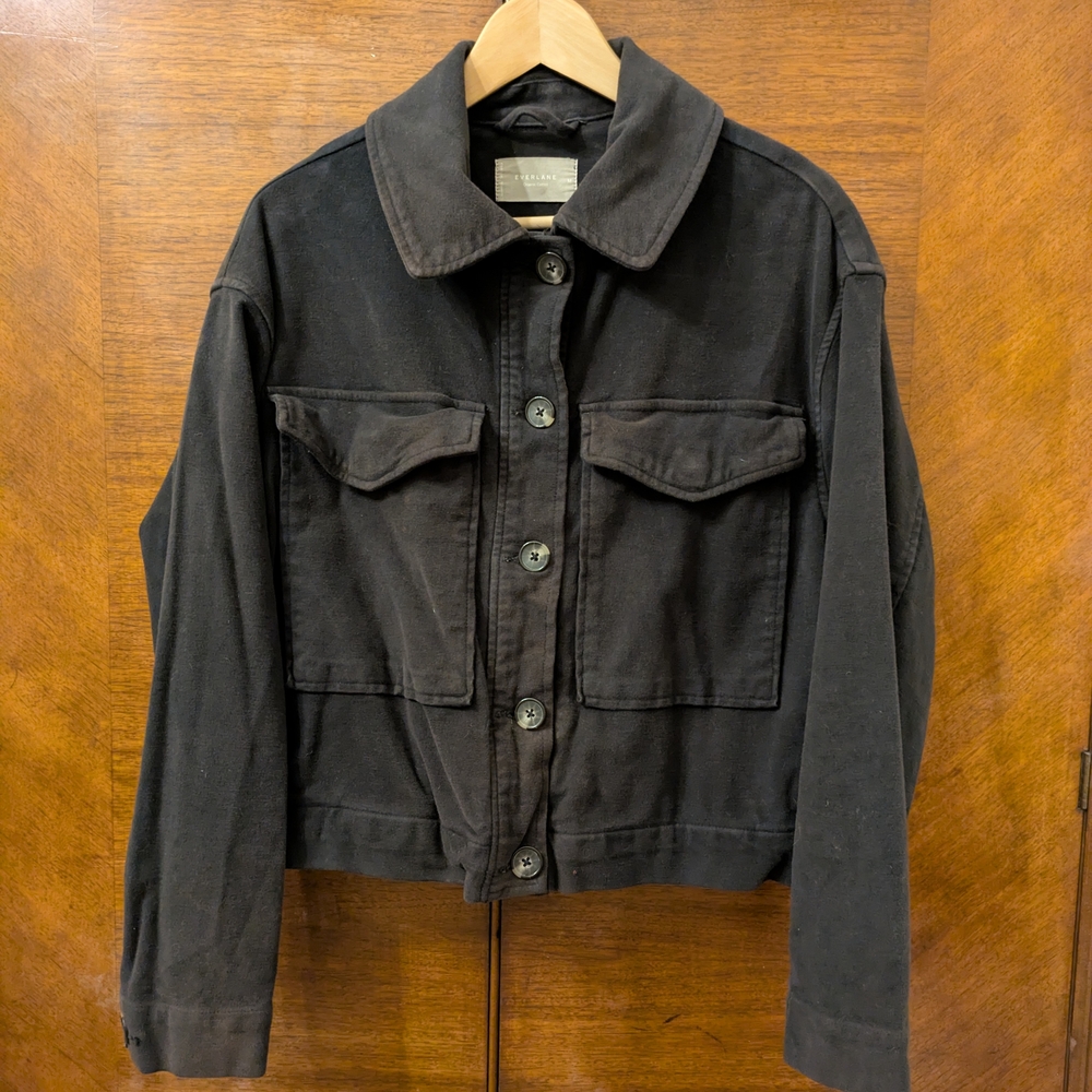 Everlane - The Moleskin Utility Jacket, Black, M